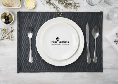 Pijar Catering – Logo, Materiały promocyjne, Strona internetowa
