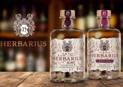Herbarius Gin – Logo, Opakowania, Materiały promocyjne, Strona internetowa